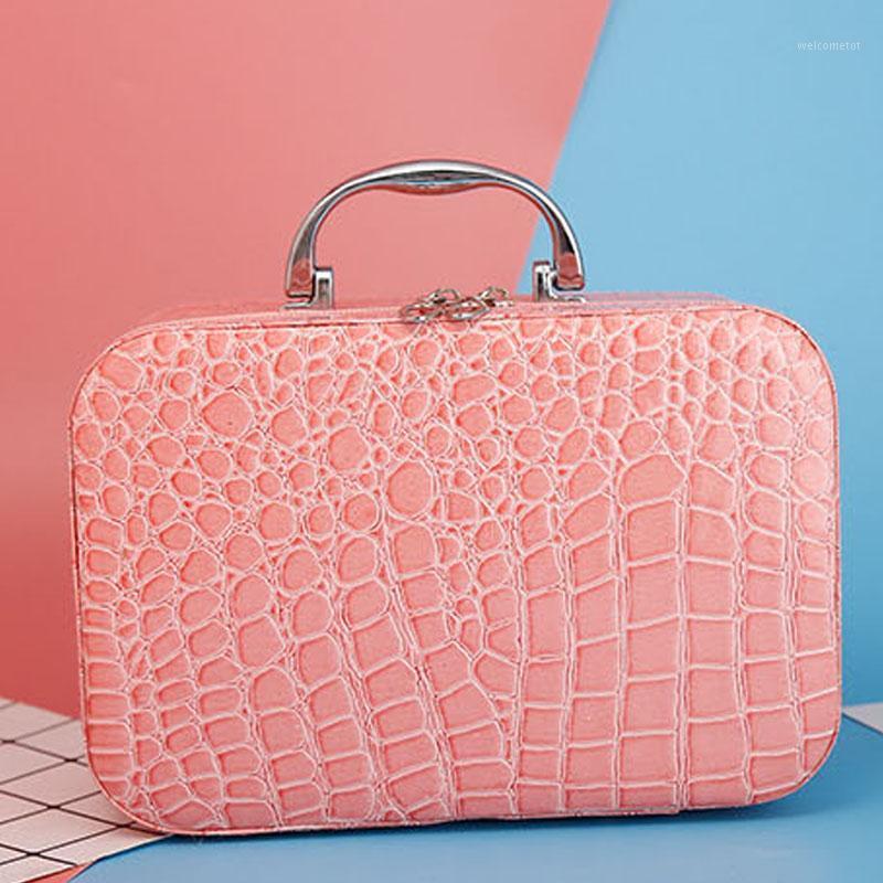 

Alligator Beautician Female Cosmetic Bag Elegant Women Make Up Case Ladies Cosmetics Suitcase New Modern Travel Makeup Bag1, Black