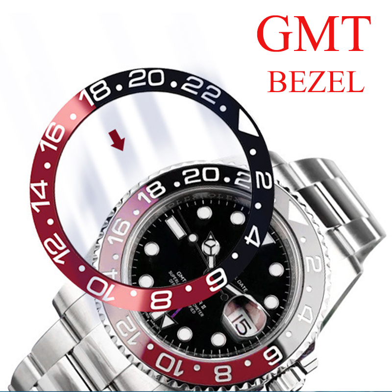 Pour ROLEX GMT Batman Kits d'outils de réparation 38mm * 30.7mm taille lunette en céramique accessoires de montre montres pièce réparateurs montr
