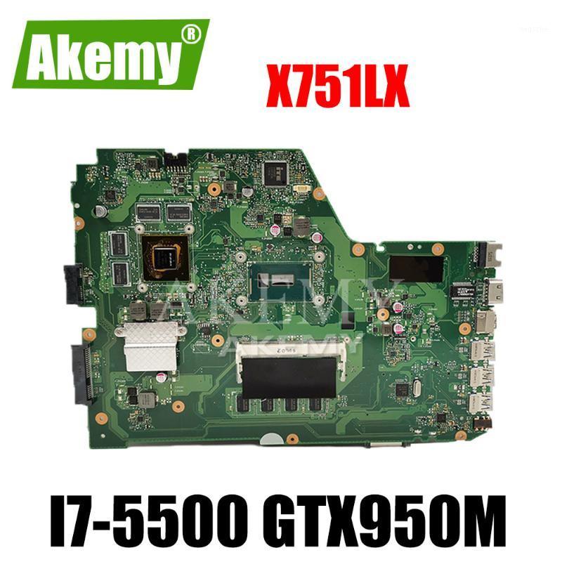 

X751LX Motherboard GTX950M -5500 CPU 4G RAM For Asus X751L K751L X751LX R752L Laptop Motherboard Mainboard 100% test1
