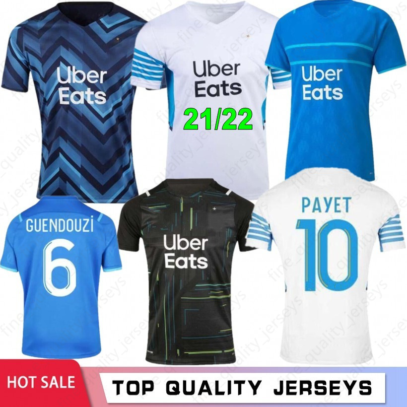 

21 22 Soccer Jerseys De 2021 2022 OM MILIK Maillot Foot CUISANCE THAUVIN BENEDETTO KAMARA PAYET Football Shirts Men+Kids Kit LUIS HENRIQUE ALVARO Home Away Custom, Men masai