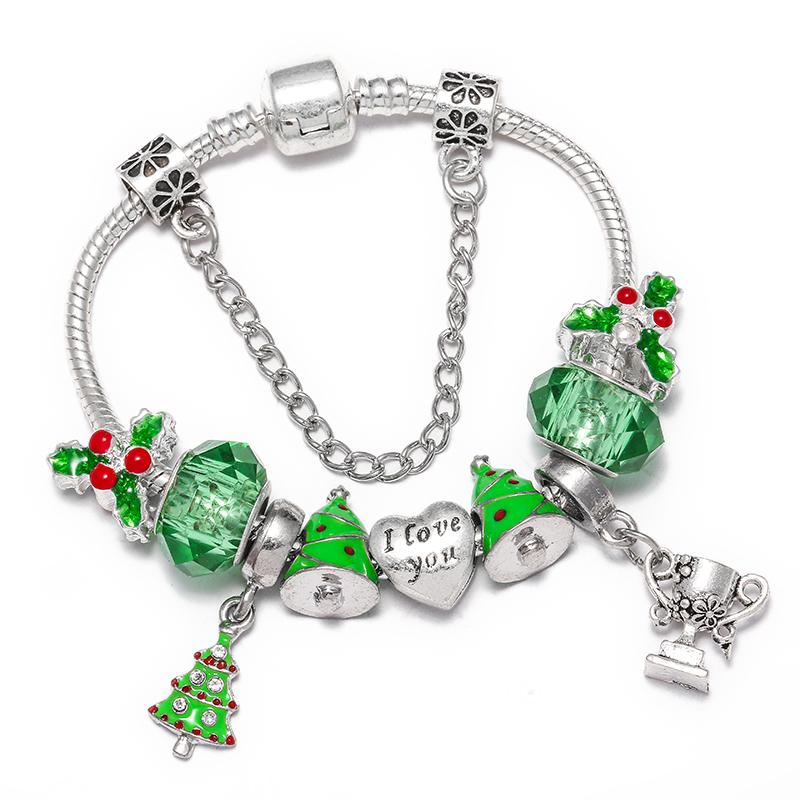 

TOGORY Antique Silver Plated Charm Bracelets for women DIY Animal Style Crystal Beads Fit Fine Bracelet Jewelry Dropshipping