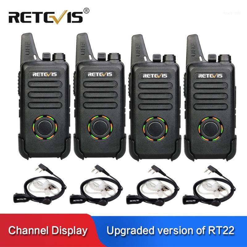 

RETEVIS RT22S Portable Walkie Talkie 4 pcs 2W UHF VOX Channel/Battery Power Display Handy Two Way Radio Station +4pcs Earpiece1
