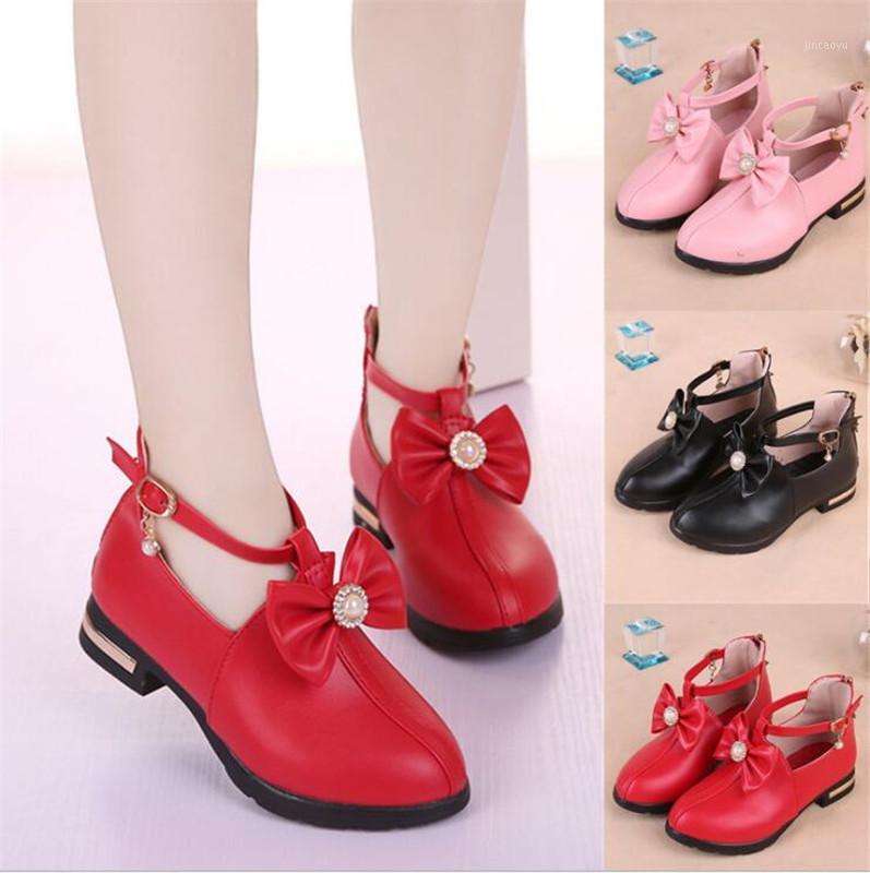 

Children's leather shoes girls princess shoes spring 2020 new fashion big children's soft bottom black student single1