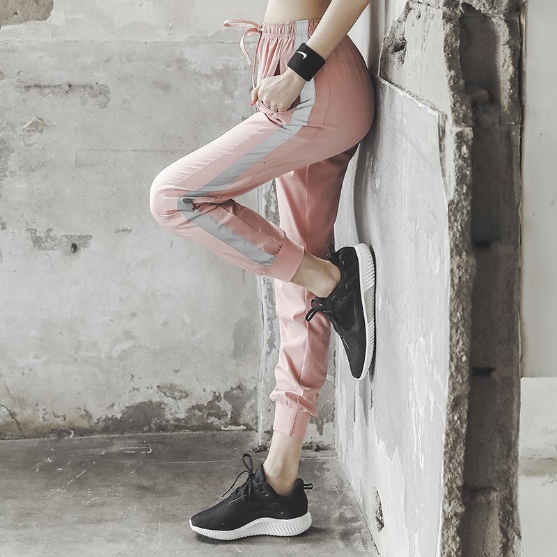 

Women Yoga Pants High Fitness Elastic Sport Leggings Tights Sports Slim Running Sportswear Training Trousers Solid Color, White