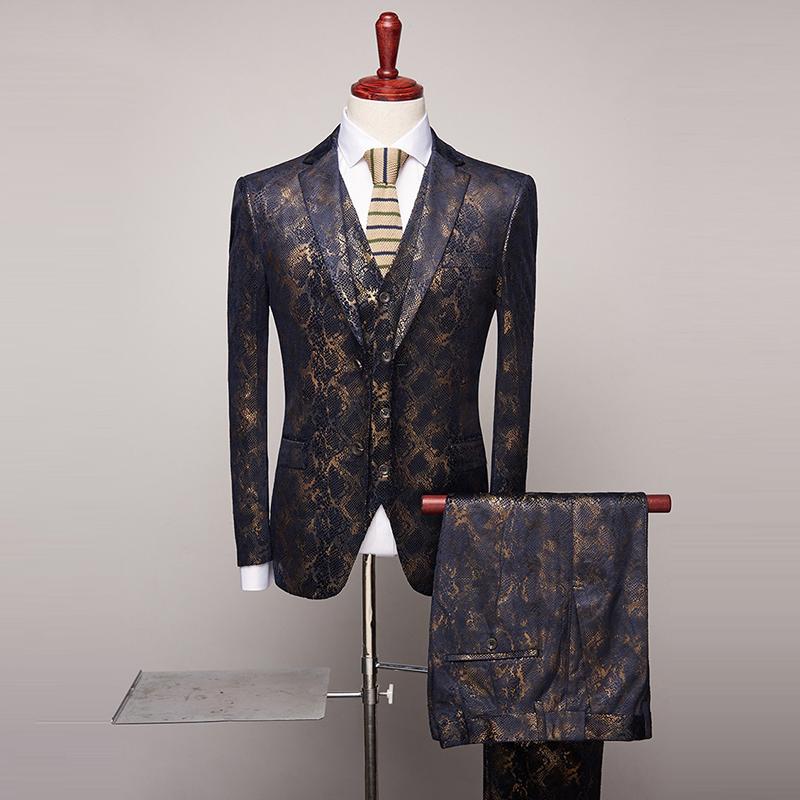 

Men Suits for Wedding 2021 Black Gold Tuxedo Jacket Designer Prom Suits Latest Coat Pant Waistcoat Designs -4xl, 1100