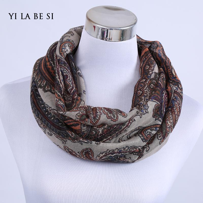 

Thin Infinity Cashew Scarf Best Sale High Quality Coffee Sunscreen Decoration Loop Scarf Schal La bufanda