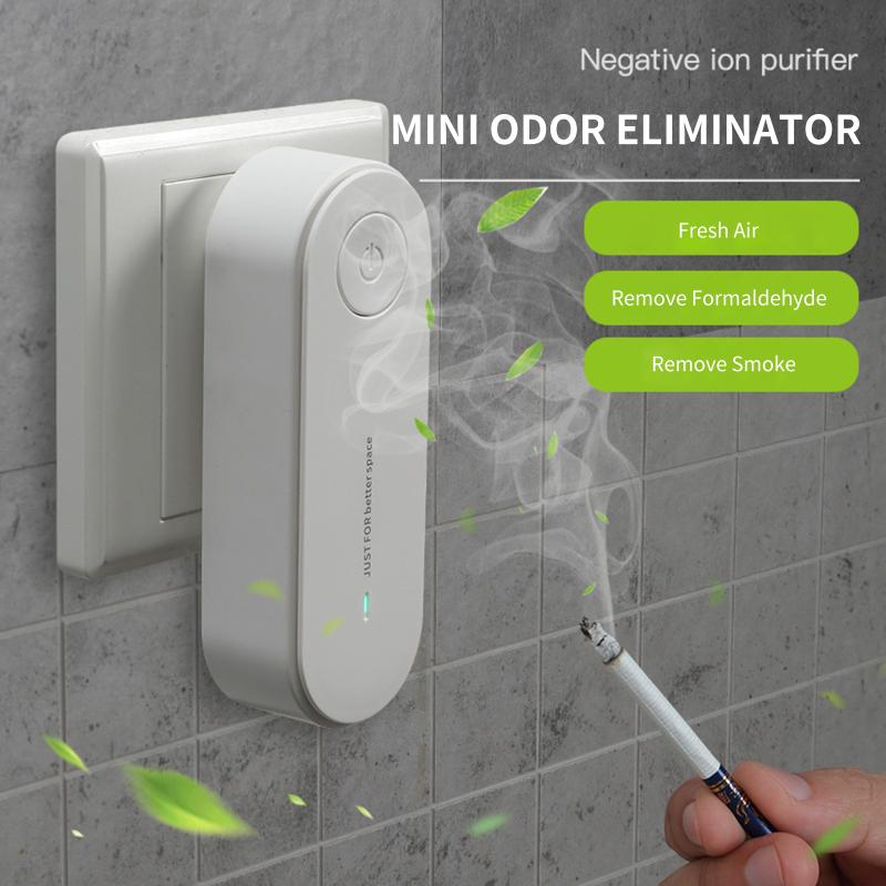 

Plug In Air Purifier Portable Deodorizer Freshener Quiet Bedroom Air Cleaner for Home Car Office