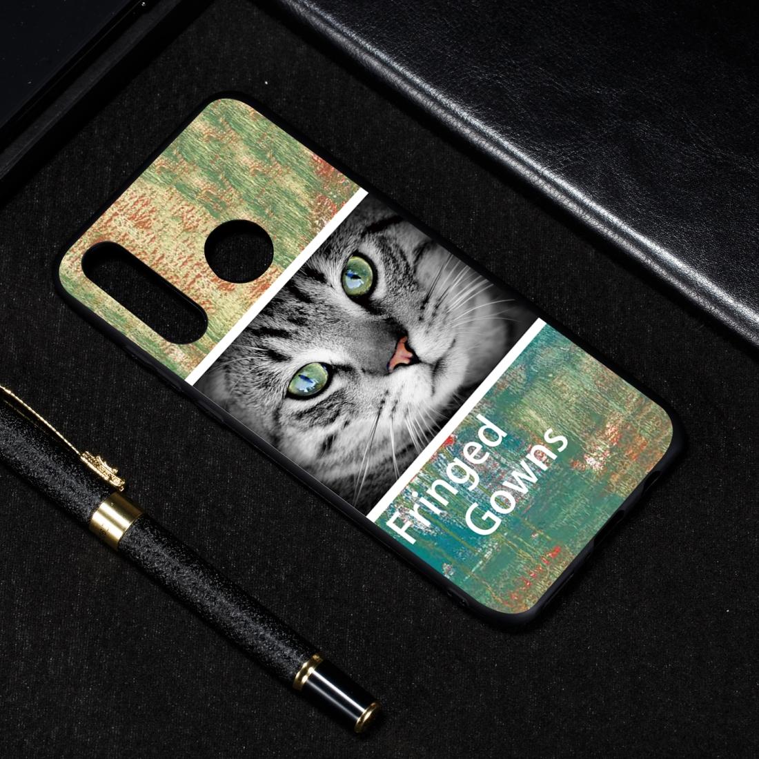 

Cat Painted Pattern Soft TPU Case for Huawei P30 Lite
