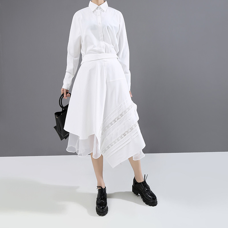 

2021 Fashion Skirts Women New Summer Chic Midi Design Skirt Mesh Knitted Crochet... Ragged Black Goth... Ruffled Skirts... DN0B