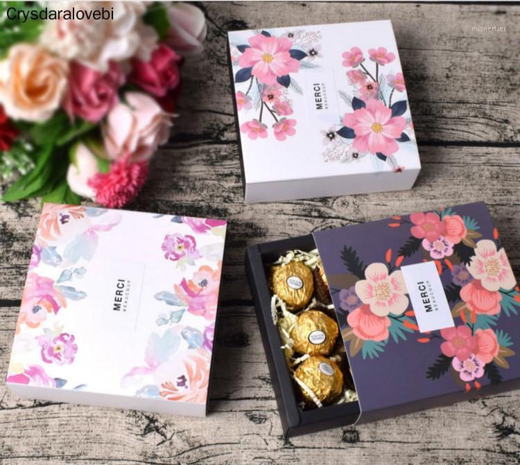 

10PCS Drawer Box Paper Packaging Sakura Flowers Chocolate Candy Box Wedding Gift Party Favors Small Gift Boxes Jewelry Cardboard1