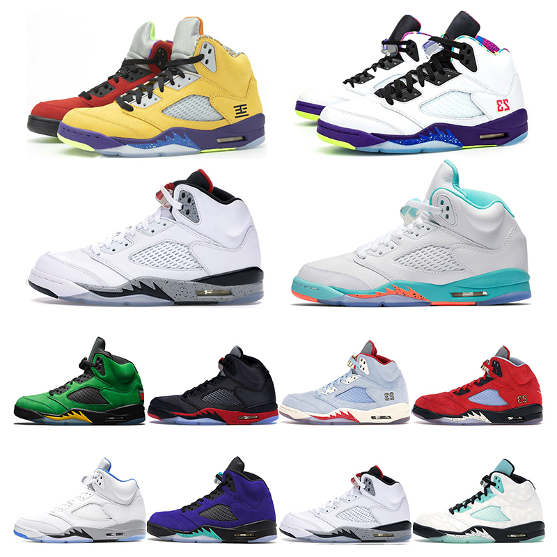 

men trainers baskball shoes 5s jumpman 5 what the Fire Red Hyper Royal Oregon Alternate Bred University Red men sport sneaker Outdoor shoes, 1 what the