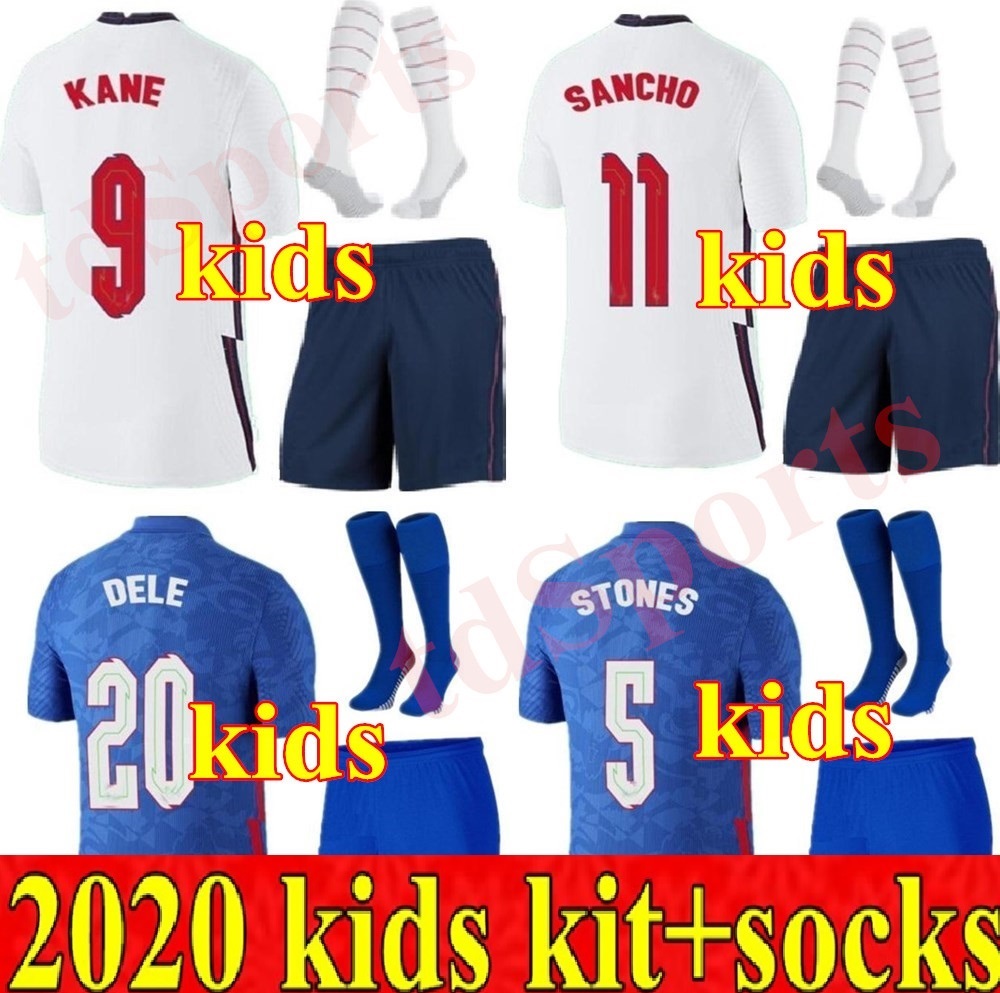 

2020 kids kit national team Soccer Jerseys 20 21 RASHFORD SANCHO ROONEY KANE STURRIDGE STERLING HENDERSON VARDY youth boys Football Shirt, Home+socks