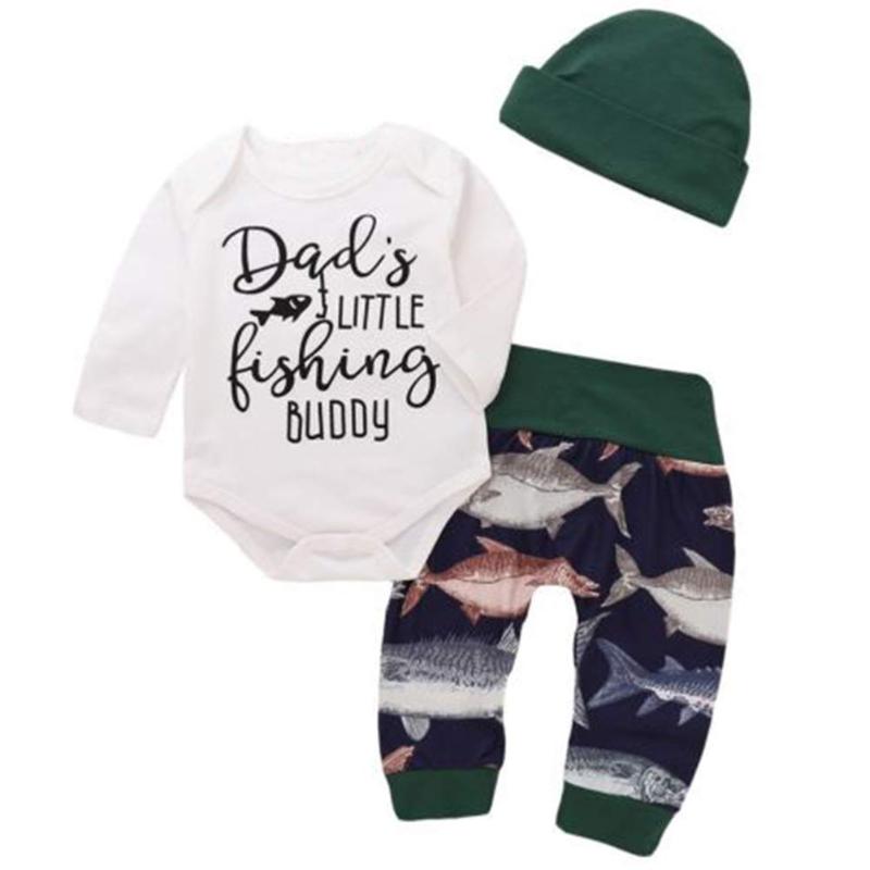 

Girls Boys Clothing Sets Summer Toddler Kids Clothes Long Sleeve Baby Letter T-shirt Pants 3Pcs Suit Children, As pic