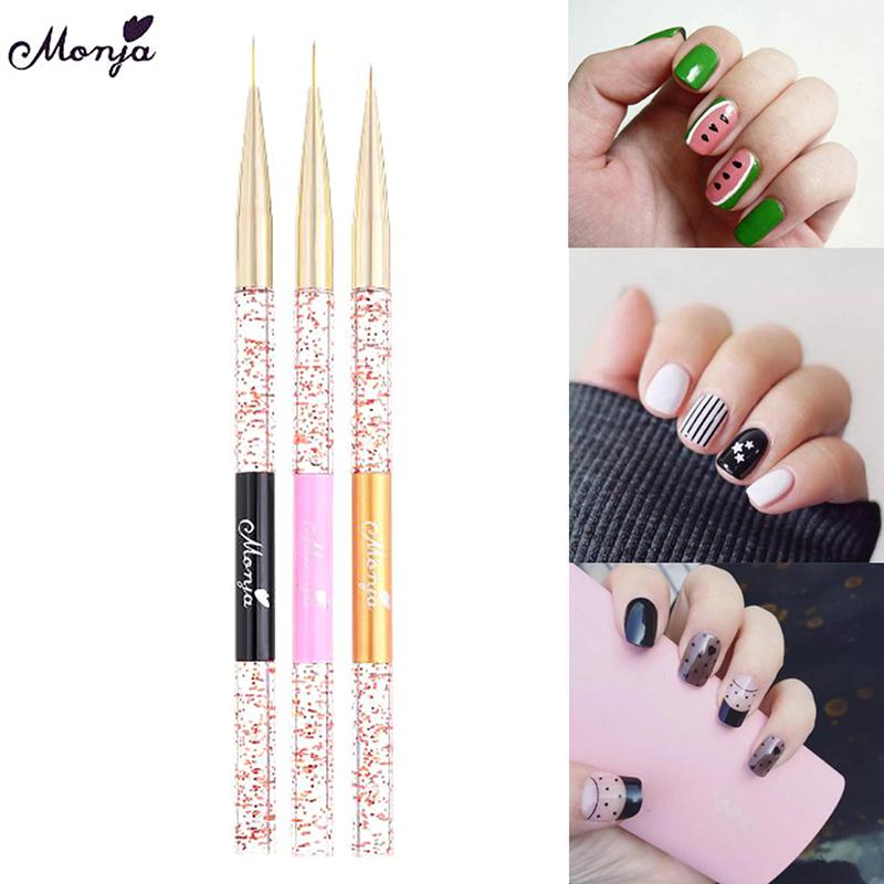 

Nail Liner Brush Drawing Lines Painting Carving Pen Design Manicure Tools 7/9/11mm Acrylic Liner UV Gel Decoration Tools