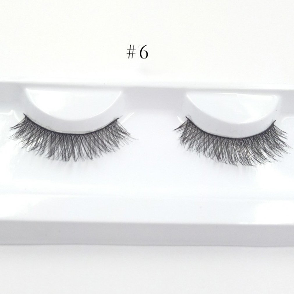 

1 Pair False Eyelashes Lengthen Eye Lashes Handmade Strip Fake Lashes Eyelash Natural Bending Eyelashes Makeup Cosmetics Tool