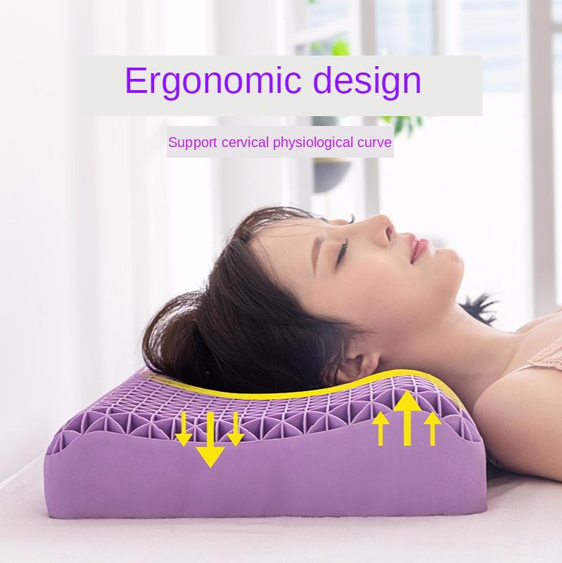 

NEW 3D Honeycomb Non-Pressure Multifunctional Pillow High Elasticity Correction Neck Pain Massage Memory Pillow