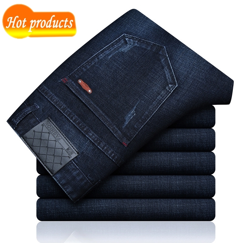 

2020 Jeans Casual Male Straight, Choreographed Regular Blue Jeans, Stretch, Spring/fall Bjn0, 661 blue