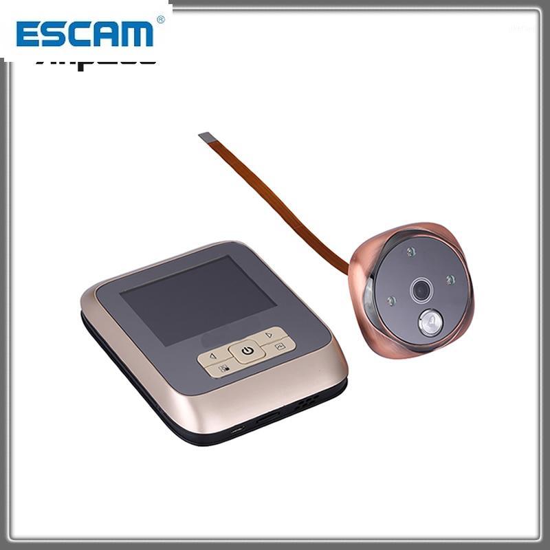 

3.0 Inch 300W 3M Cam Color Screen With Door Bell LED Lights Electronic Doorbell Door Viewer Peephole Camera ESCAM M5301