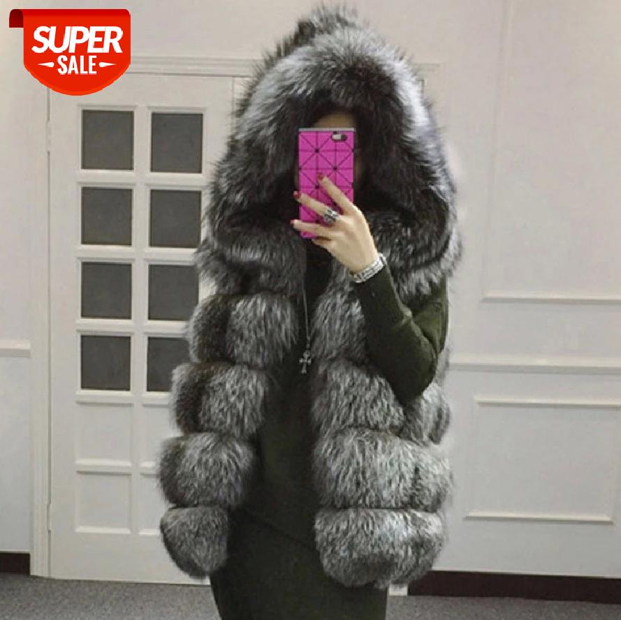 

2020 Long Parka Real Fur Coat Winter Jacket Women Natural Real Fox Fur Coats Outerwear Streetwear Casual Oversize New #I151, Black;brown