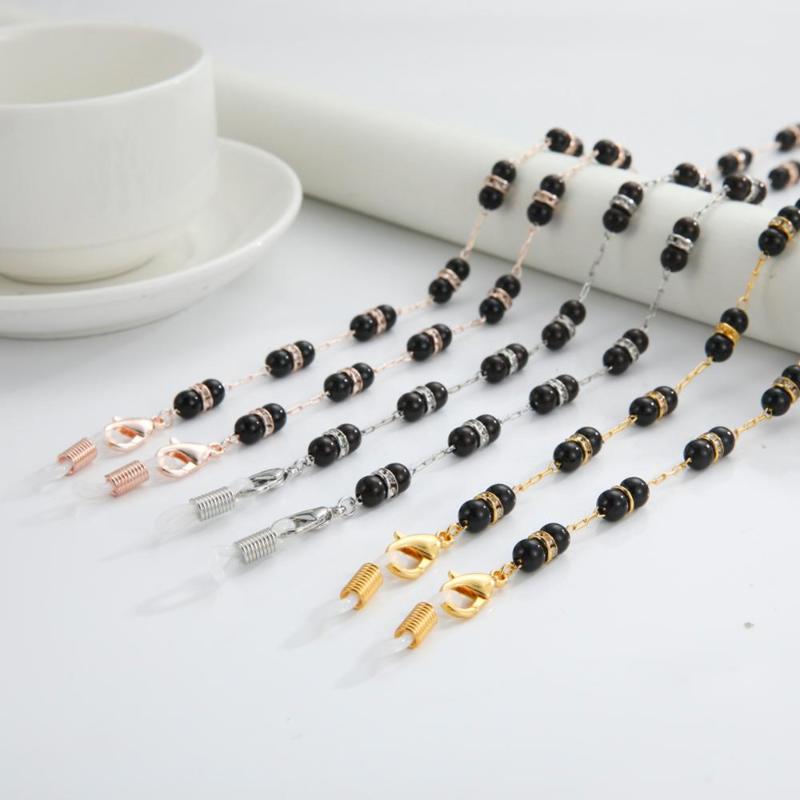 

Hot Beaded Chain for Sunglasses Women Girls Reading Glasses Holder Neck Chains Lanyard Eyeglasses Cord Strap Rope Accessory Gift