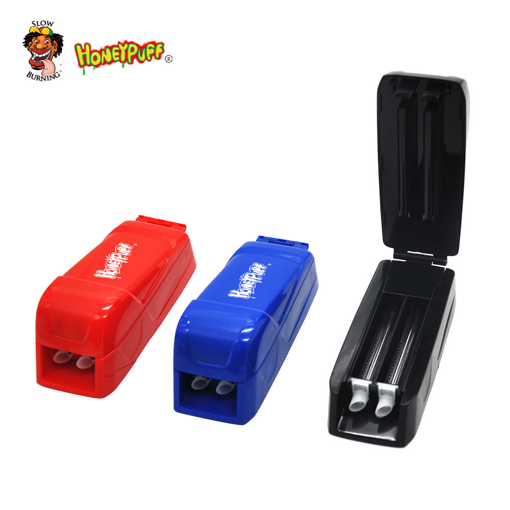 

TOPPUFF Plastic Manual Double Tube Tobacco Cigarette Rolling Machine 8MM Tobacco Rolling Machine For Rolling Cigarettes