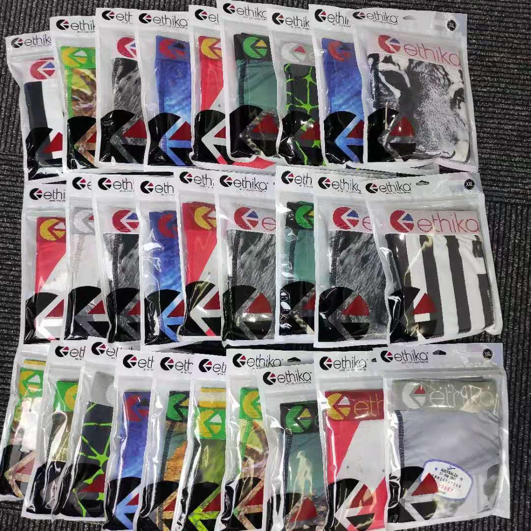 

New promotion Ethika boxer sport hip hop rock excite underwear skateboard street fashion wrinkles quick dry leisure 5421