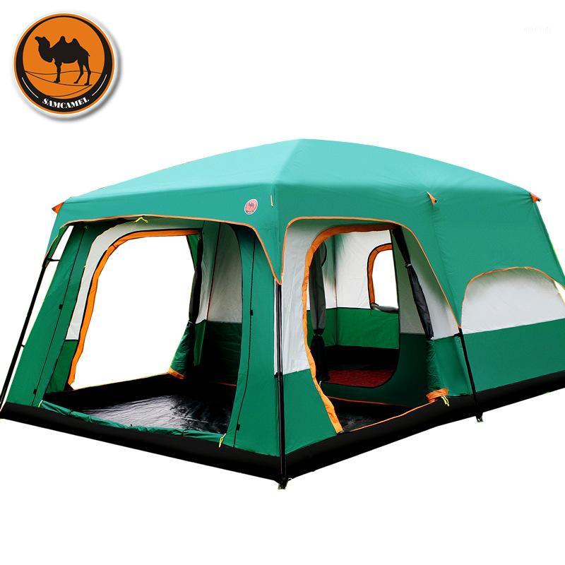 

Tents And Shelters Wholesale- The Camel Outdoor Big Space Camping Outing Two Bedroom Tent Ultra-large Hight Quality Waterproof Tent1