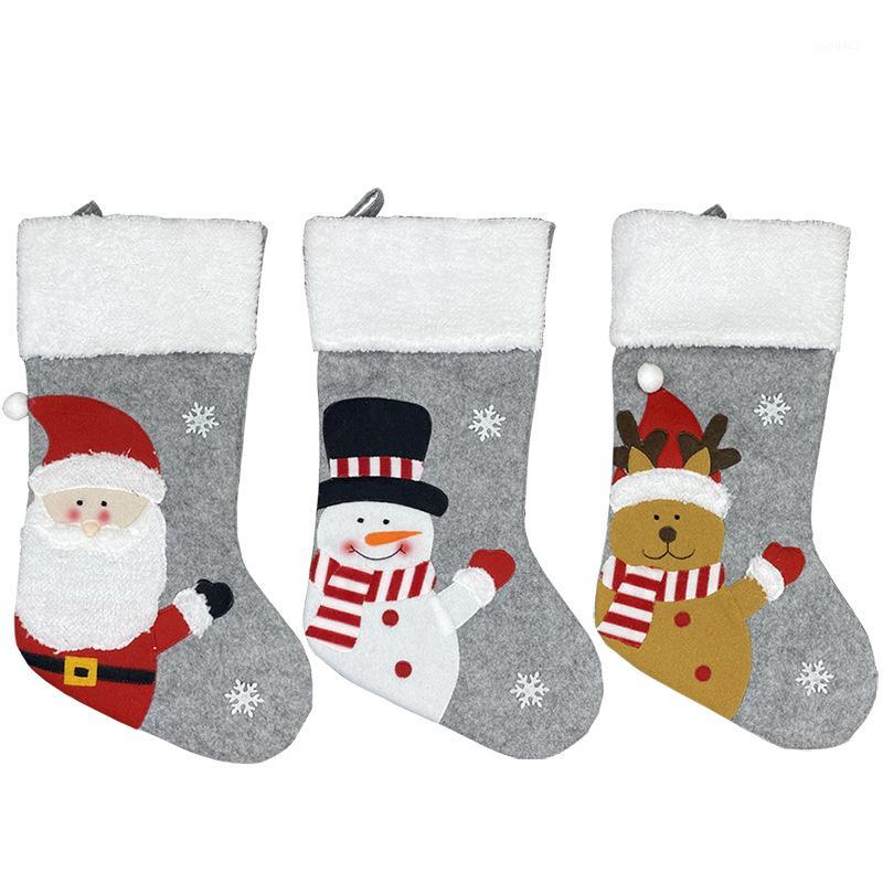 

Christmas Stockings Large Santa socks decorations gift bags ornaments gift bags socks holiday dress up Christmas1