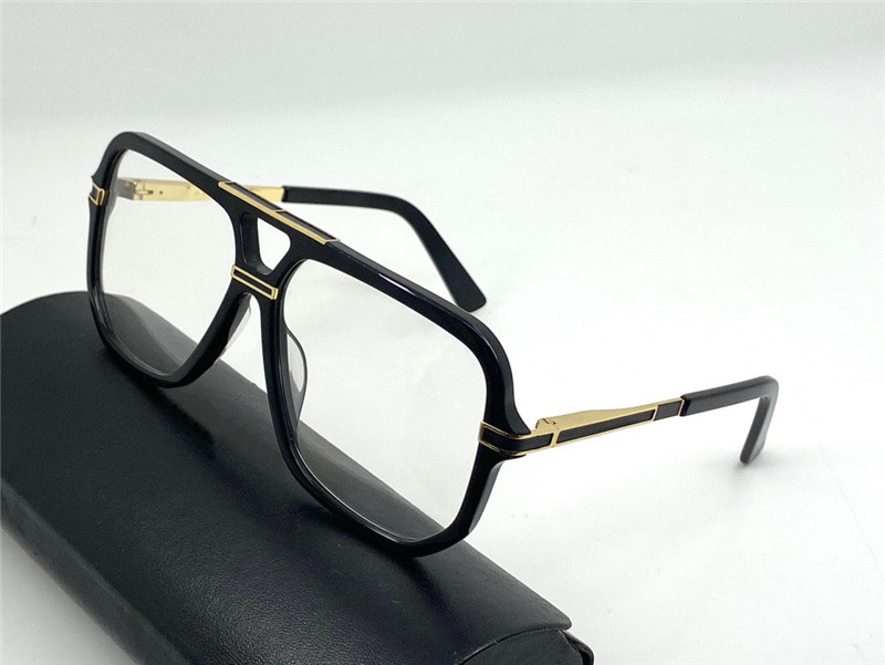 

New fashion design square frame classic generous optical glasses 6025 simple and popular style men top quality glasses transparent lens, Black