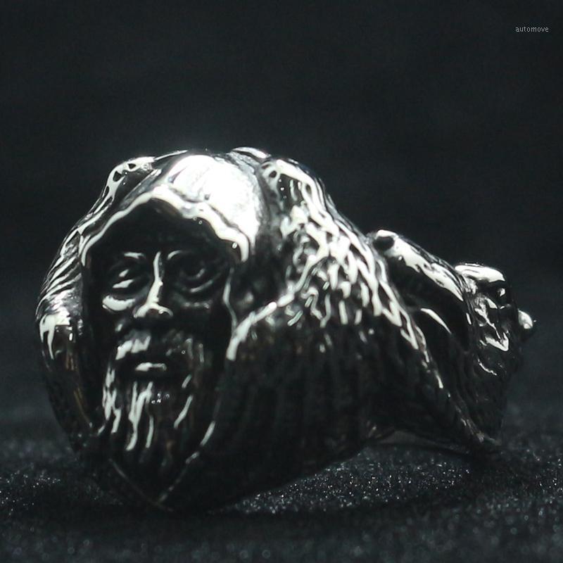 

Mens Boys 316L Stainless Steel Punk Gothic Cool Wolf Eagle Viking Newest Ring1