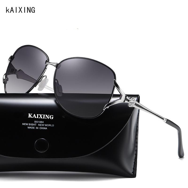 

KAIXING Polarized Sunglasses Women Fashion Gradient Diamond Luxury Sun Glasses UV400 Shades Eyewear lunettes de soleil femme