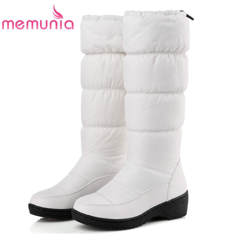 

2020 new fashion warm snow boots round toe platform knee high winter boots fashion shoes woman size 35-44, Black