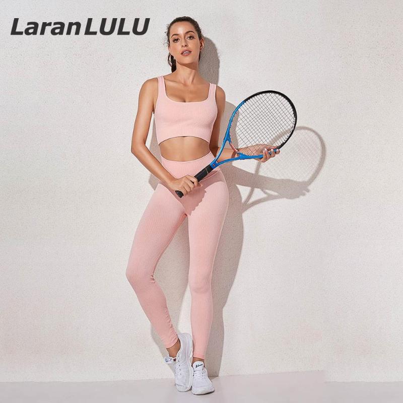 

Sports Wear For Women Gym Seamless Yoga Set Bra High Waist Legging 2 Piece Set Sleeveless Outfit Clothing Workout Fitness Top, Black bra