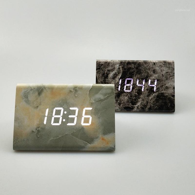 

Other Clocks & Accessories ISHOWTIENDA Voice Control Calendar Wooden LED Digital Alarm Clock USB/ Electronic Reloj Despertador1