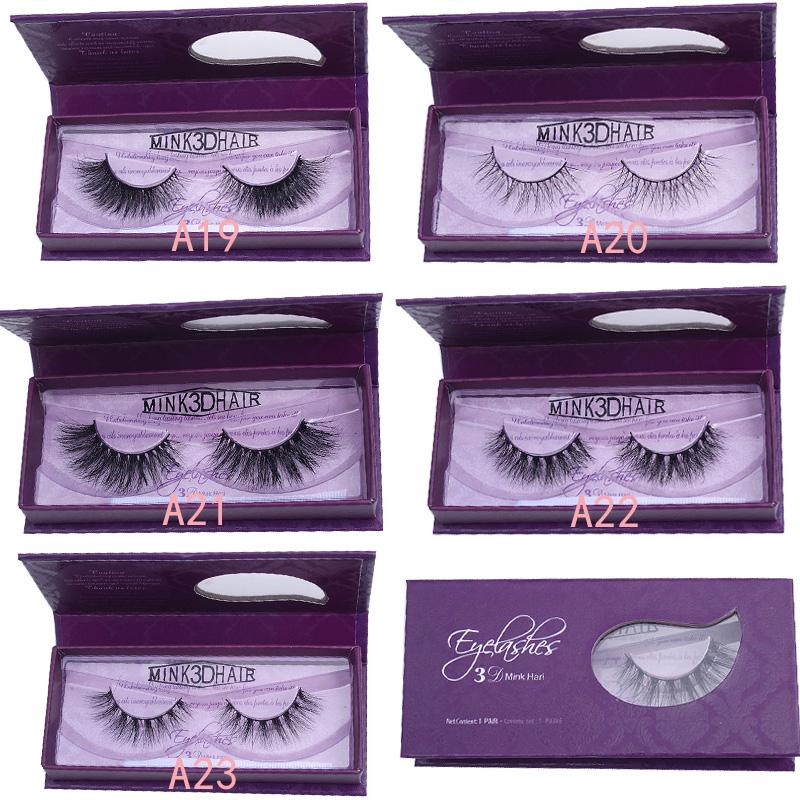 

10pairs 3D Mink lashes Plastic Black Terrier Natural Long Thick false eyelashes Hand Made with magnetic box eye makeup tools