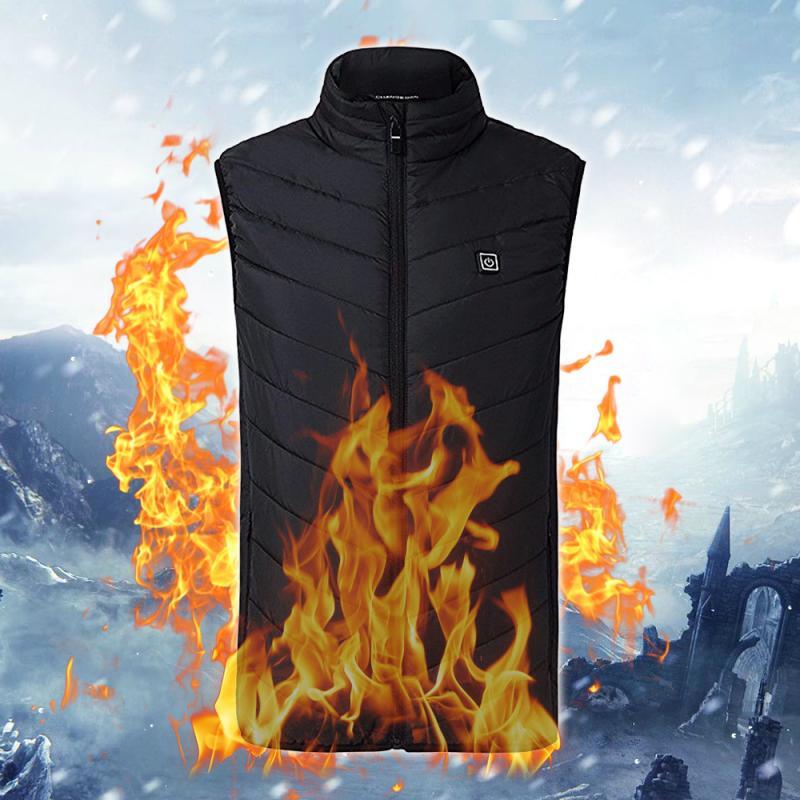 

Heated Vest Jacket Usb Charging Electric Heating Warm Jacket Control Temperature Outdoor Camping Hiking Warm Hunting, 02