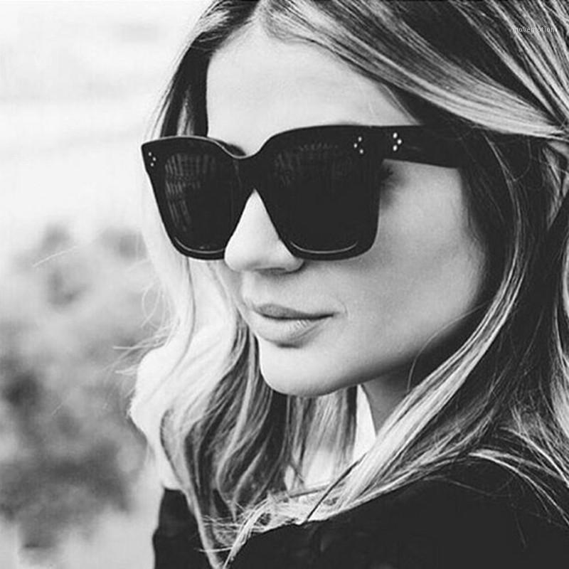 

Fashion Cat Eye Sunglasses Women Brand Designer Luxury Oversized Lady Summer Style Square Sun Glasses Female Rivet Shades UV4001