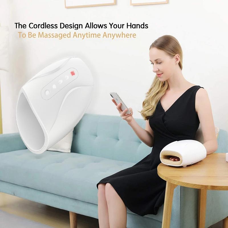 

Electric Hand Massager Hot Compress Palms Finger Massage Instrument Device Pain Relief Health99