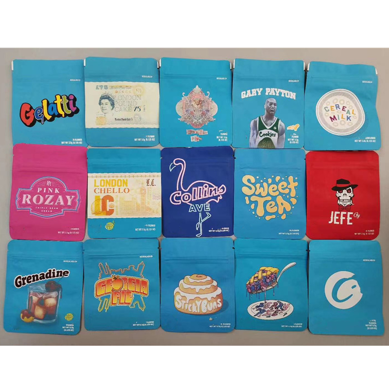Packaging Bag Gelatti Empty Bags California SF 3.5g Mylar White Runtz MINNTZ London Pound Touch Skin Childproof Gary Payton-image-550012479