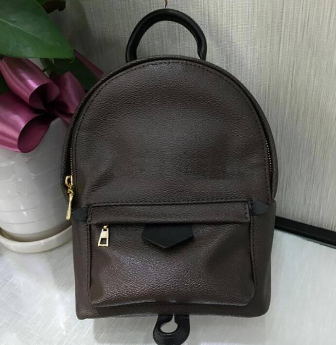 

High Quality Fashion Pu Leather Mini size Women Bag Children School Bags Backpack Springs Lady Bag Travel Bag, Brown flower