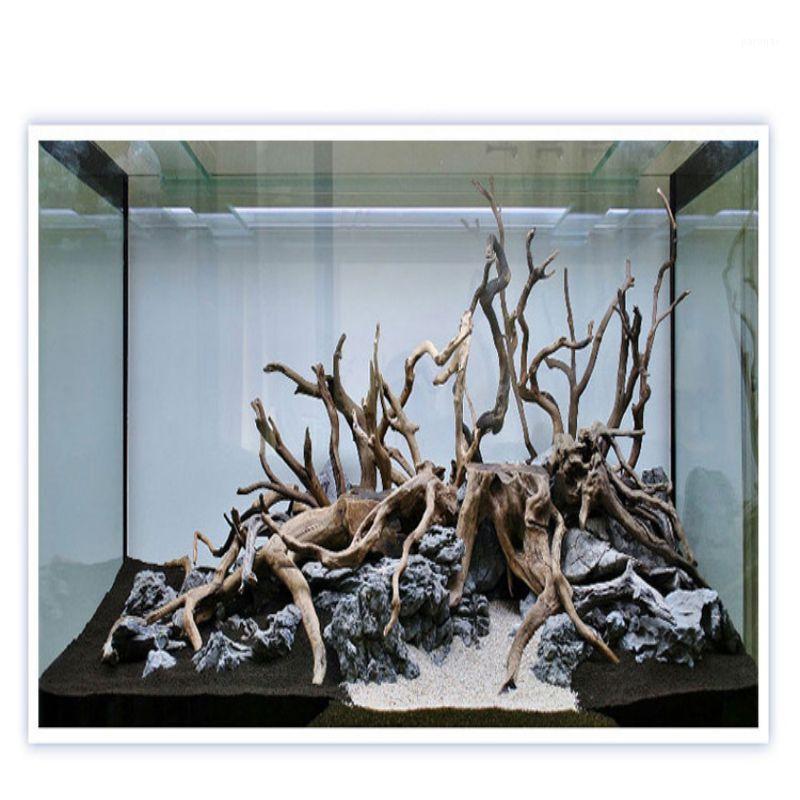 

Natural Tree Trunk Driftwood Aquarium Fish Tank Ornament Reptile Cylinder Making Roots Plant Wood Decoration (ramdon shape)1