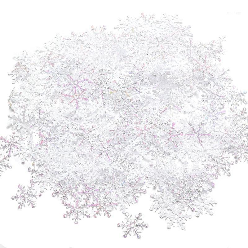 

600Pcs Reusable White Snowflakes Confetti for Christmas Wedding Birthday Holiday Party Decorations Supplies1
