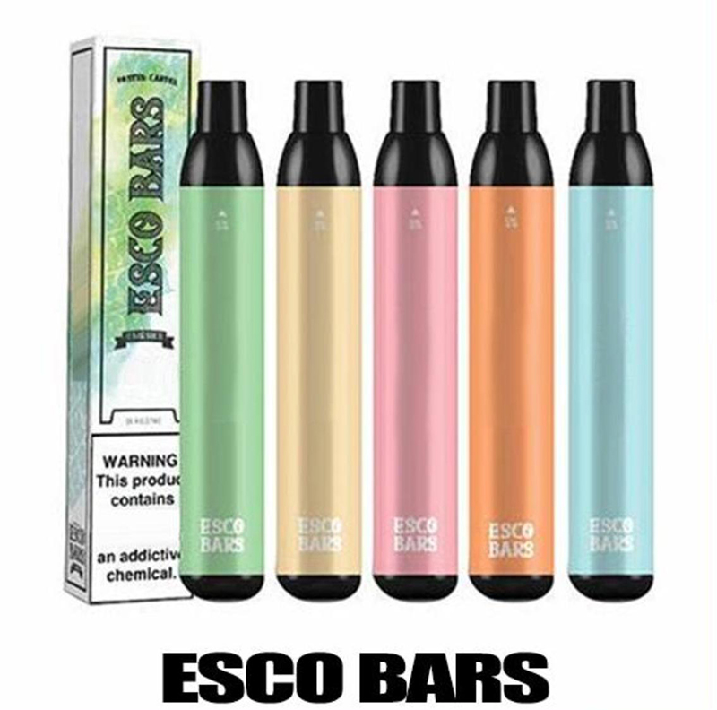 

ESCO BARS Disposable E cigarettes 2500Puffs Vape Pen 1000mAh Battery Pod Device 6ml Pre-filled Mesh Coil Pods Vaporizers air bar max bang xxl delta 8
