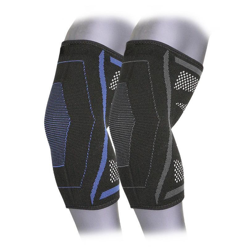 

1 piece Nylon Knitted Elbow Support Breathable Basketball Football Sports Safety Volleyball Elbow Pad Elastic Supporter, Blue
