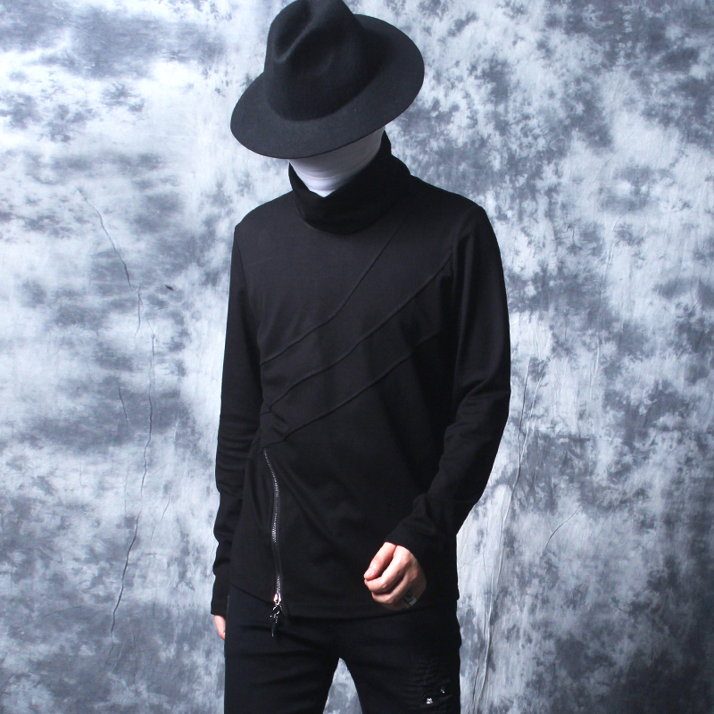 

2021 New of Men's Lean Upper-collared Turtlenecks Inside Long-sleeved Gauntlet Decoration Thicken Warm Winter Hoodies. HDB9, 01