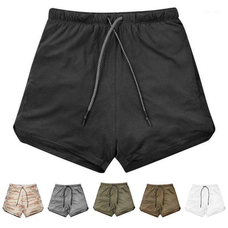 

Hot Men's Running Shorts 2 in 1 Sports Shorts Male double-deck Quick Drying Sports men Jogging Gym men C1