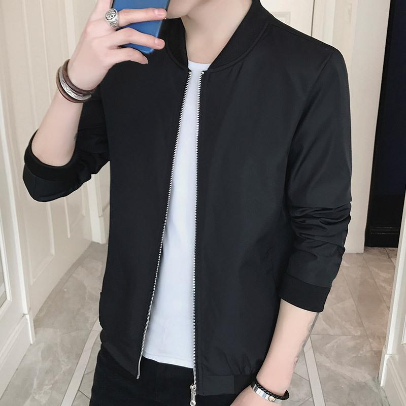 

New coat, men's solid color jacket, men's style, spring and autumn leisure jacket, style, spring and autumn leisure jacket, Beige