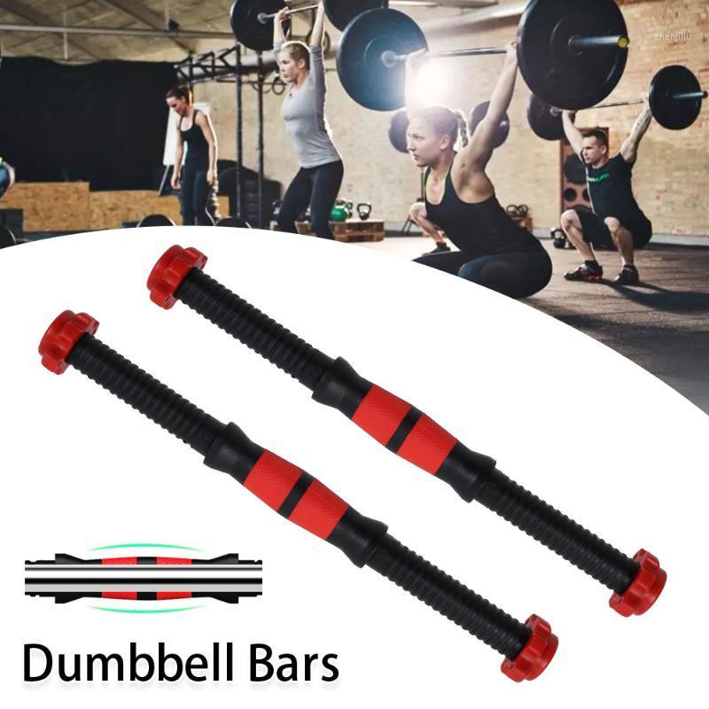 

2 Pcs 40cm Universal Dumbbell Rod Handle Barbell Handle Dumbbell Bars for Sport Workout Training Gym Fitness Equipment1, Red