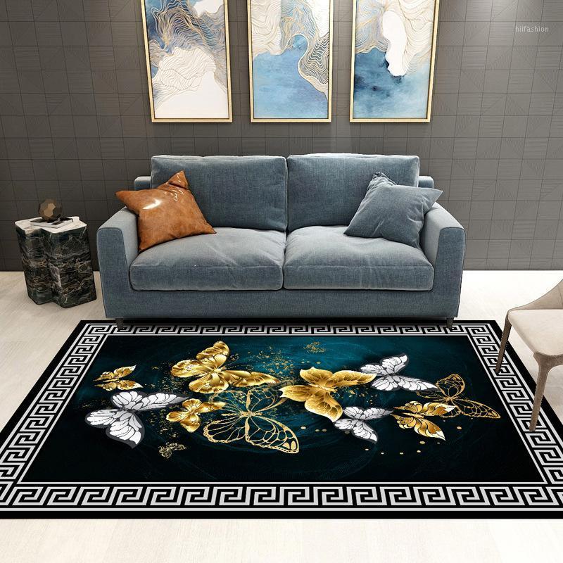 

KC Luxury Living Room Carpet Nordic Ins Living Room Sofa Coffee Table Carpet Home Bedroom Bedside Carpets For Bed1, Kb-21