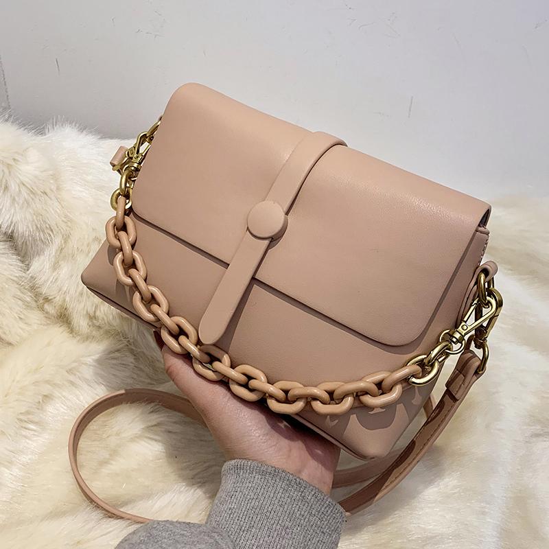 

Solid color Square Armpit bag 2021 Fashion New High-quality PU Leather Women's Designer Handbag Vintage Shoulder Messenger Bag, Black